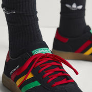 Men's Adidas Handball Spezial Jamaica - Core Black / Pure Ruby / Bold Gold