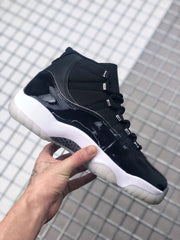 Jordan Air Jordan 11 Silver Eyelets Black White Sneakers