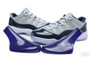 Jordan Air Jordan 11 Retro Low Sneakers, White and Navy