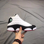 Air Jordan 13 He Got Game Sneakers Black White Red