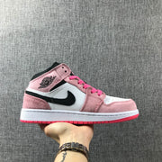 Air Jordan 1 Mid Pink Sneakers 852542-801