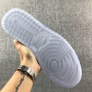 Air Jordan 1 Mid White Sneakers with Translucent Outsole