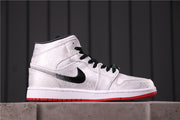 Air Jordan 1 Mid Edison Chen White Silk CU2804-100 Sneakers