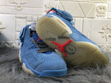 Jordan AJ6 Travis Sky Blue High-Top Sneakers