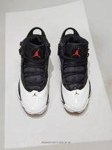 Jordan 6-12 Black White Red Sneakers