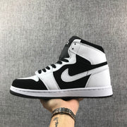Air Jordan 1 High Black and White Sneakers 554724-113