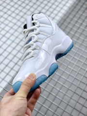Jordan 11 Legend Blue Sneakers White Blue 378037-117