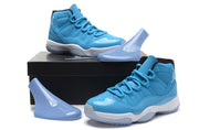 Air Jordan 11 High Sneakers in Blue and White
