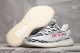 Yeezy 350 V2 Black and White Knit Sneakers
