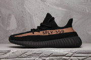 Yeezy Boost 350 V2 Black and Tan Sneakers
