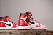 Air Jordan 1 Retro High OG Red White Black Custom Sneakers