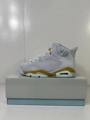 Jordan Air Jordan 6 High Sneakers White Gold Glacier Blue DQ4914-074