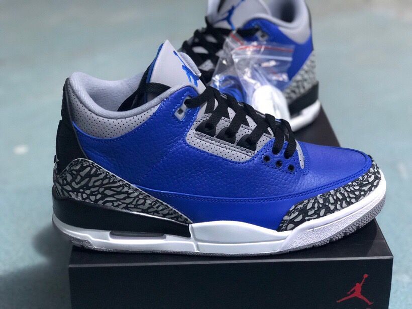 Jordan 3 Retro Royal Blue Grey Sneakers CT8532-400
