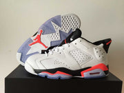 Jordan 6 Low “Maldives” White Black Red Sneakers