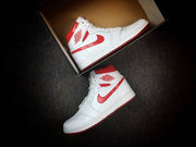 Nike Air Jordan 1 High White Red Sneakers