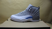 Air Jordan 12 GreyBlue High-Top Sneakers