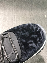 Jordan 11 Black Velvet High-Top Sneakers
