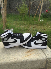 Jordan 1 High Black and White Sneakers