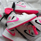 Jordan 1 Valentine High-Top Sneakers White and Pink