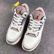 Air Jordan 3 Independence Day White Basketball Sneakers