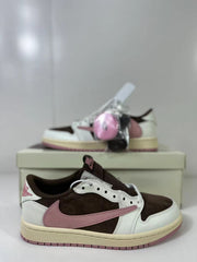 Jordan 1 Low Travis Scott Brown White Pink DZ4137-206