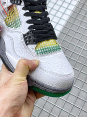 Air Jordan 4 Do the Right Thing White Basketball Sneakers