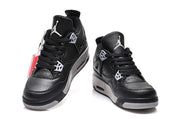 Air Jordan 4 Oreo Black and Grey Basketball Shoes 314254-003