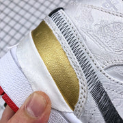 Air Jordan 1 Mid Edison Chen White Silk CU2804-100 Sneakers