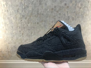 Jordan 4 Retro Levi's Black Denim Sneakers A02571-001