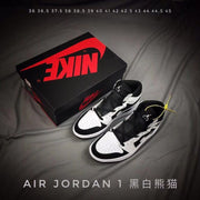Air Jordan 1 High Black and White Sneakers