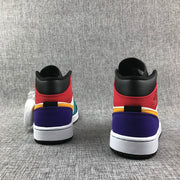 Jordan 1 Mid Multicolor High-Top Sneakers
