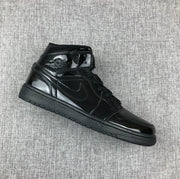 Air Jordan 1 Mid Black Patent Sneakers BQ6472-002