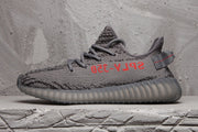 Yeezy 350 V2 Black and Gray Zebra Sneakers
