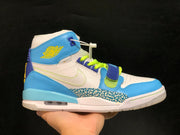 Air Jordan Legacy 312 Fly High-Top Sneakers, White and Blue