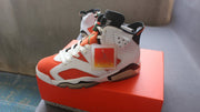 Air Jordan 6 Gatorade White Orange Basketball Sneakers