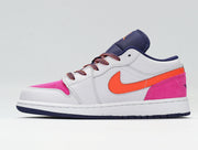 Jordan 1 Low SE Pink Gray Orange Sneakers 554723-502