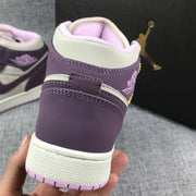 Air Jordan 1 Retro High OG White Purple Sneakers