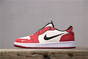 Nike Air Jordan 1 Low Red White Black Sneakers