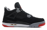 Jordan 4 Retro Black/Red Basketball Shoes