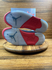 Jordan 5 Retro Fire Red Black Tongue (2025)