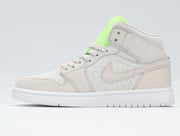 Jordan 1 High FlyEase Gray and Volt Green CV3018-001
