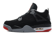 Jordan 4 Retro Black/Red Basketball Shoes