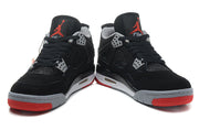 Jordan 4 Retro Black/Red Basketball Shoes