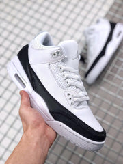 Fragment x Air Jordan 3 White Black Sneakers