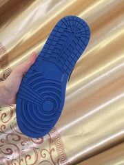 Jordan 1 High Black and Royal Blue Sneakers