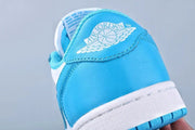 Jordan 1 Low SB UNC Blue and White Sneakers 401