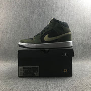 Air Jordan 1 Mid Sneakers Olive Green BQ6472-030