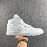 Air Jordan 1 Mid White Sneakers
