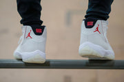 Jordan Air Jordan 11 Platinum Tint White High-Top Sneakers