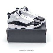 Jordan 6 High-Top Sneakers White Black Purple